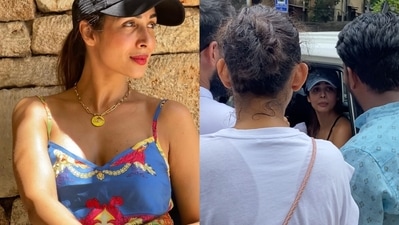 Malaika Arora reacted to a fan for taking multiple pictures with her. Malaika Arora reacted to a fan for taking multiple pictures with her.