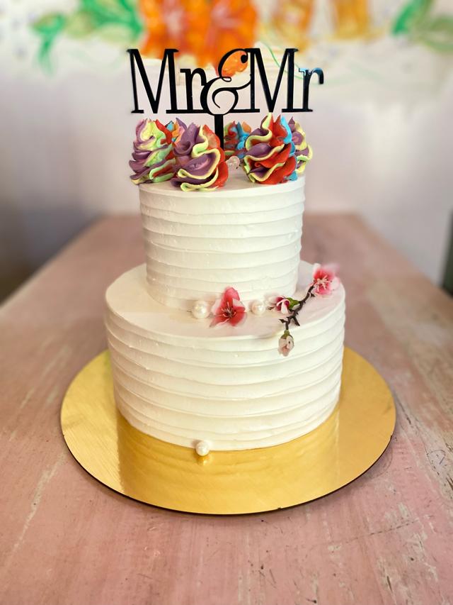 Baker Divya Sreeji made a salted caramel cake, this pride month. Baker Divya Sreeji made a salted caramel cake, this pride month.