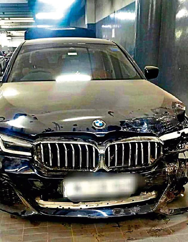 The seized car that the suspect was driving. The seized car that the suspect was driving.