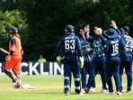 England players in action.