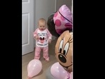 The toddler's reaction on seeing her birthday decorations is heart-melting to watch. (jayshetty/Instagram) The toddler's reaction on seeing her birthday decorations is heart-melting to watch. (jayshetty/Instagram)
