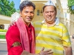 Varun Dhawan and David Dhawan from the sets of Coolie No 1. Varun Dhawan and David Dhawan from the sets of Coolie No 1.