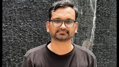 Panchayat director Deepak Kumar Mishra on his visit to Lucknow (Deep Saxena/HT) Panchayat director Deepak Kumar Mishra on his visit to Lucknow (Deep Saxena/HT)