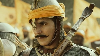 Akshay Kumar as Prithviraj Chauhan in a still from Samrat Prithviraj. Akshay Kumar as Prithviraj Chauhan in a still from Samrat Prithviraj.