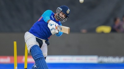 Pant fell for scores of six and five in the third and second T20Is respectively (PTI)