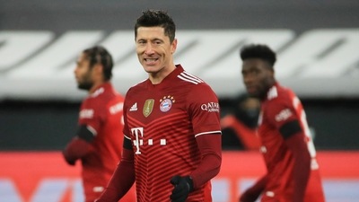 Bayern Munich's Robert Lewandowski (REUTERS)