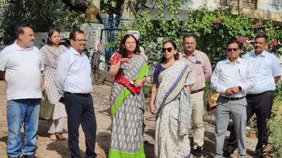 DPIIT joint secretary reviewed the progress of Chandigarh’s waterwork projects under Jan Shatki Abhiyan. (HT Photo)