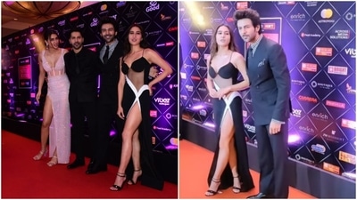 Sara Ali Khan and Kartik Aaryan met at the Pinkvilla event on Thursday. Sara Ali Khan and Kartik Aaryan met at the Pinkvilla event on Thursday. 