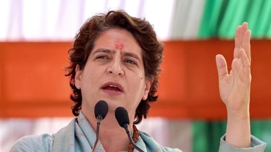 Congress general secretary Priyanka Gandhi Vadra (ANI)(HT_PRINT)