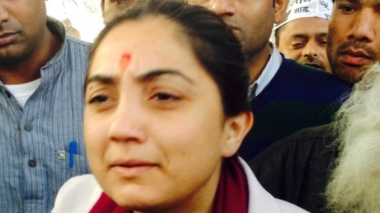 Nupur Sharma seeks time to appear at Bhiwandi police station for remarks against The Prophet. (HT FILE PHOTO)