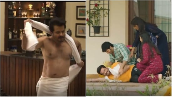 Varun Dhawan Xxx Video - Anil Kapoor dances in towel, demands 400 takes in JugJugg Jeeyo blooper  video | Bollywood - Hindustan Times