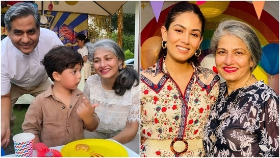 Mira Rajput shared a few pictures of her parents on Instagram.&nbsp;