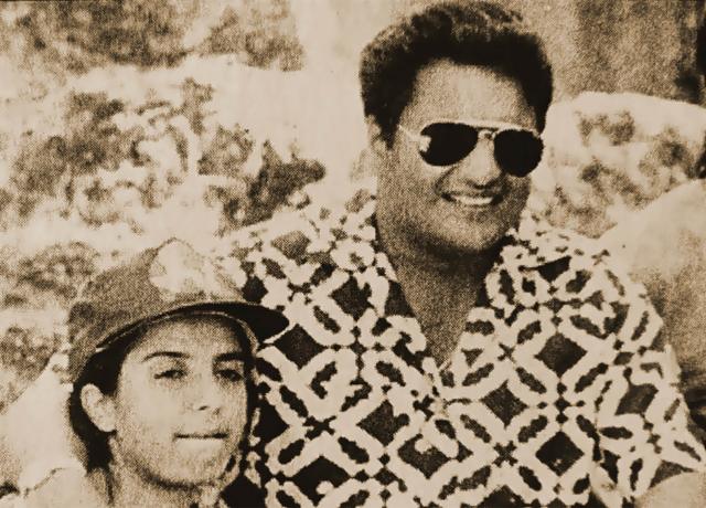 With his rakhi sister, Farha Khan whom he met on the sets of Jalwa. He was the AD With his rakhi sister, Farha Khan whom he met on the sets of Jalwa. He was the AD