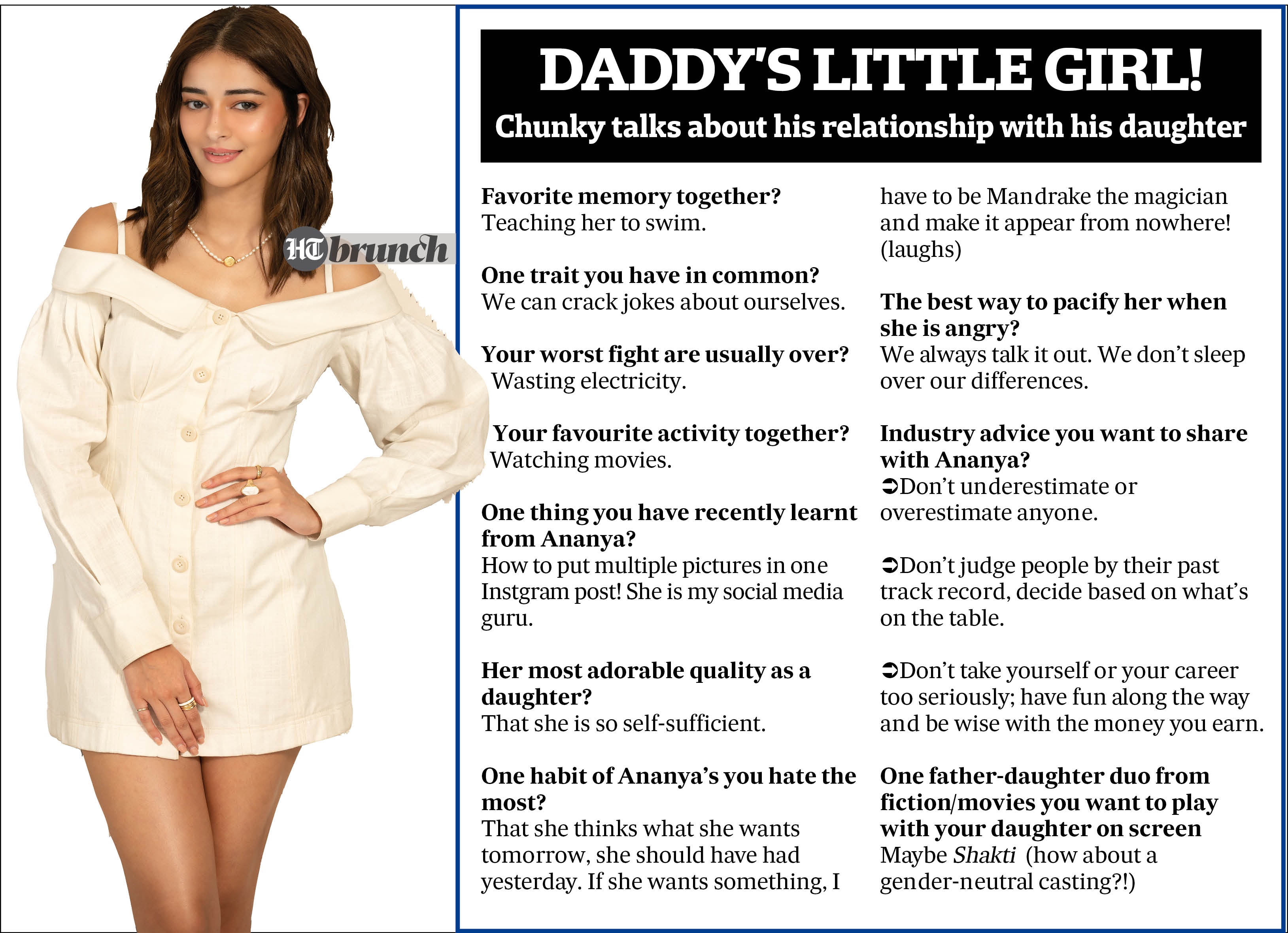 Chunky Panday answers some rapid fire questions about daughter Ananya Chunky Panday answers some rapid fire questions about daughter Ananya