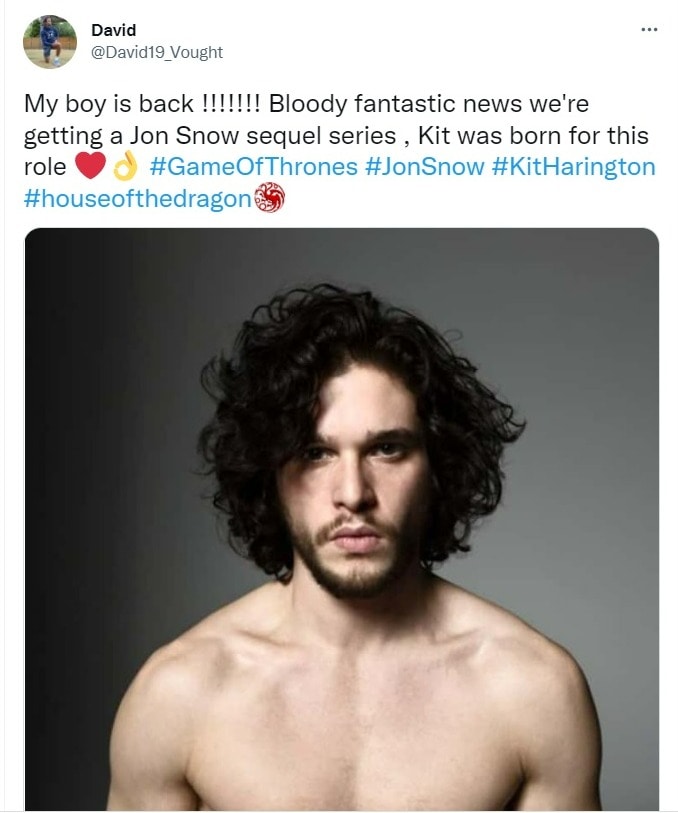 Fans are cheering for Kit Harington.