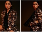 Parineeti Chopra expressed her excitement about recently winning a style award. For the event, the Ishaqzaade actor wore a textured golden metallic jacket by ace designer Manish Malhotra.(Instagram/@parineetichopra)