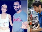 Sara Ali Khan, Saif Ali Khan and Ibrahim Ali Khan spotted in Mumbai on Saturday. Sara Ali Khan, Saif Ali Khan and Ibrahim Ali Khan spotted in Mumbai on Saturday. 