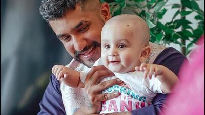 Suyyash Rai with son Nirvair