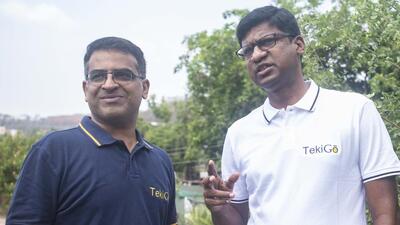Nikhil Kulkarni (L) and Satish Chandra, co-founders of TekiGō. (Pratham Gokhale/HT Photo) Nikhil Kulkarni (L) and Satish Chandra, co-founders of TekiGō. (Pratham Gokhale/HT Photo)
