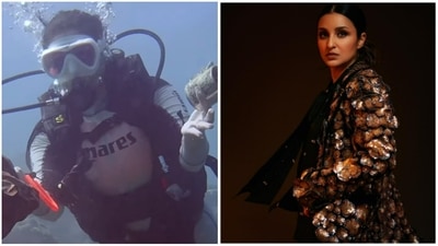 Parineeti Chopra collects garbage from ocean. Parineeti Chopra collects garbage from ocean.