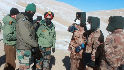 Senior Indian and PLA officers in East Ladakh after the June 15, 2020 military clash in Galwan Sector