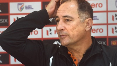 Indian national soccer team coach Igor Stimac interacts with media (PTI) Indian national soccer team coach Igor Stimac interacts with media (PTI)