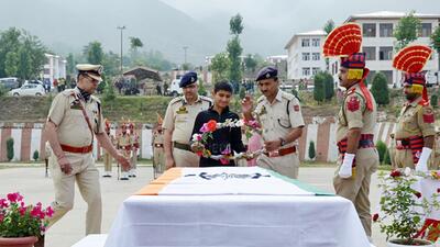 A police sub-inspector was shot dead on Saturday by suspected terrorists while working in his paddy fields near his home in Jammu and Kashmir’s Pulwama district. (ANI)