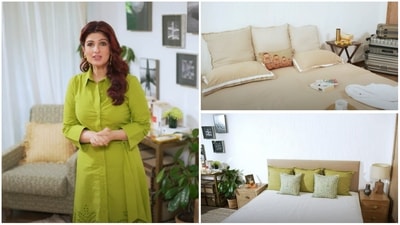 Twinkle Khanna shares tips for makeover of master bedroom. Twinkle Khanna shares tips for makeover of master bedroom.