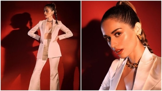 Manushi Chhillar’s fashion diaries are envy-inducing as well as drool-worthy. The actor keeps dropping major cues of fashion for us on a daily basis. Be it decking up in a salwar suit and showing us how to do festive fashion right, or decking up in a casual ensemble and giving us major summer fashion vibes. Manushi knows how to make her fans swoon. A day back, Manushi shared a set of pictures from one of her recent fashion photoshoots and slayed fashion goals yet again.(Instagram/@manushi_chhillar)