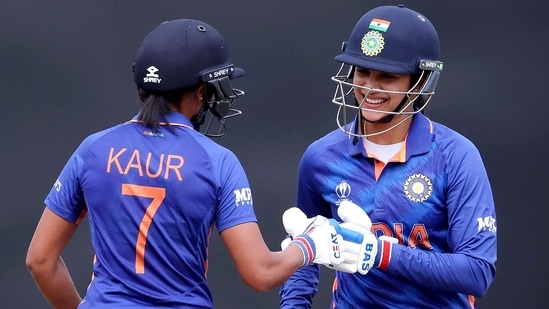 Smriti Mandhana and Harmanpreet Kaur(PTI)