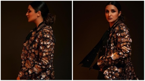 Parineeti Chopra left fans spellbound with her photoshoot pictures striking some jaw-dropping poses. (Instagram/@parineetichopra)