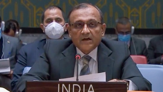 File photo of India's permanent representative at the UN TS Tirumurti.(PTI) File photo of India's permanent representative at the UN TS Tirumurti.(PTI)