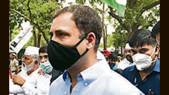 The Bhiwandi court has exempted Congress leader Rahul Gandhi from appearing for hearing on Saturday and adjourned it till August 6. (HT FILE PHOTO)