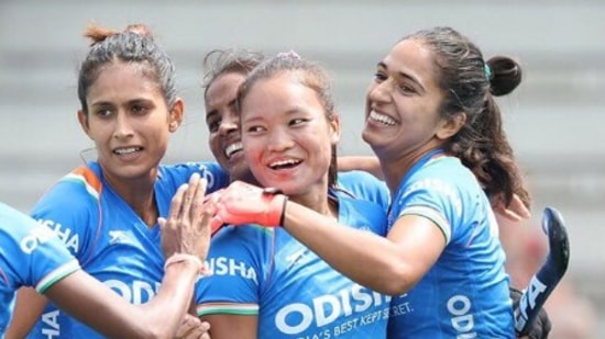 Indian team in action during the game against Argentina.(Twitter/Hockey India) Indian team in action during the game against Argentina.(Twitter/Hockey India)