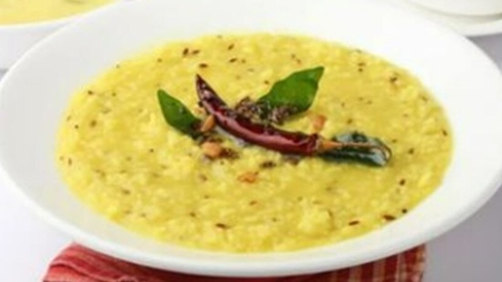 Krisra: It is an Ayurvedic dish made with Sona Masoori rice and green mung beans.(Pinterest)