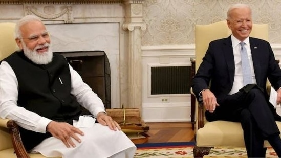 US President Joe Biden said he visited India twice.&nbsp;