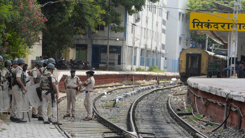 Violence and protests marred the station blocking rail services causing inconvenience to passengers for several hours. (AFP) Violence and protests marred the station blocking rail services causing inconvenience to passengers for several hours. (AFP)