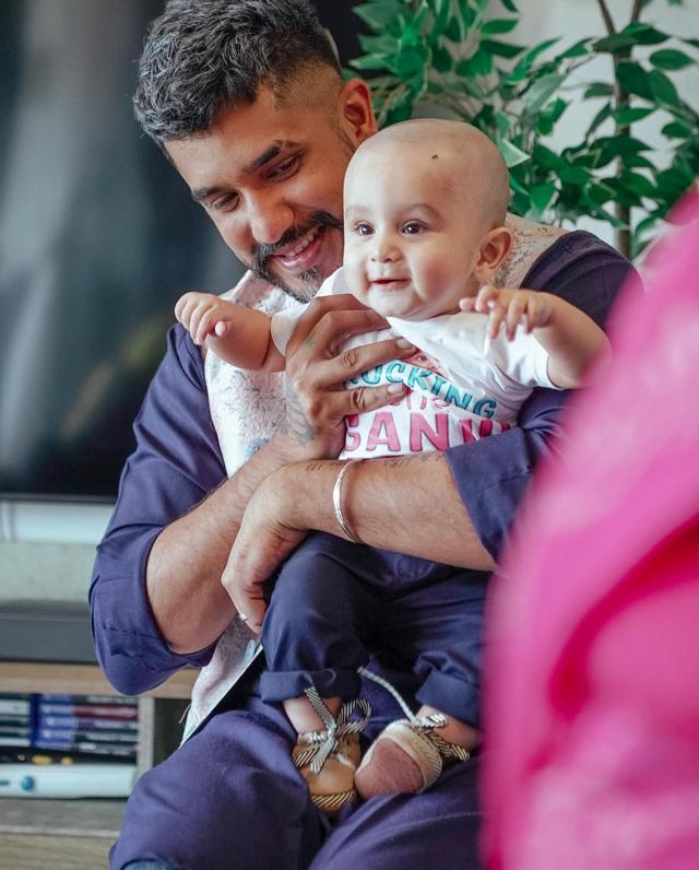 Suyyash Rai with his son Nirvair