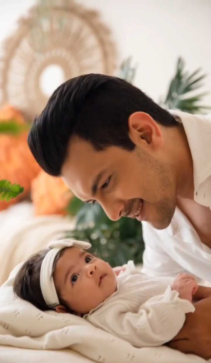 Aditya Narayan with his daughter Tvisha