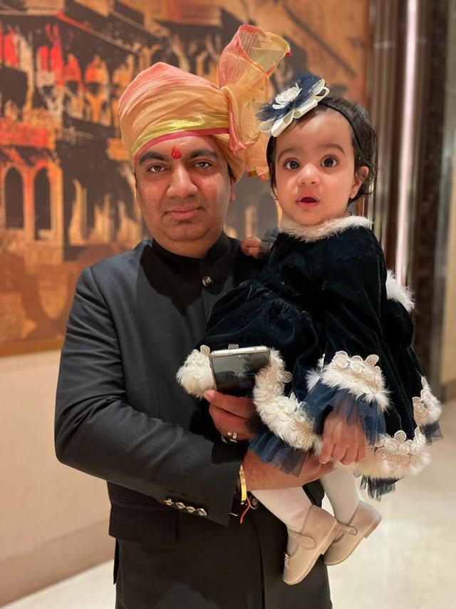 Akshat Juneja with his daughter, Krishvi (1.5). Akshat Juneja with his daughter, Krishvi (1.5).