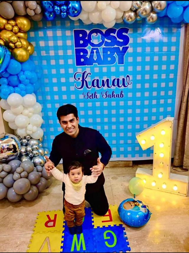 Sidharth Seth with his son, Kanav (1.4). Sidharth Seth with his son, Kanav (1.4).