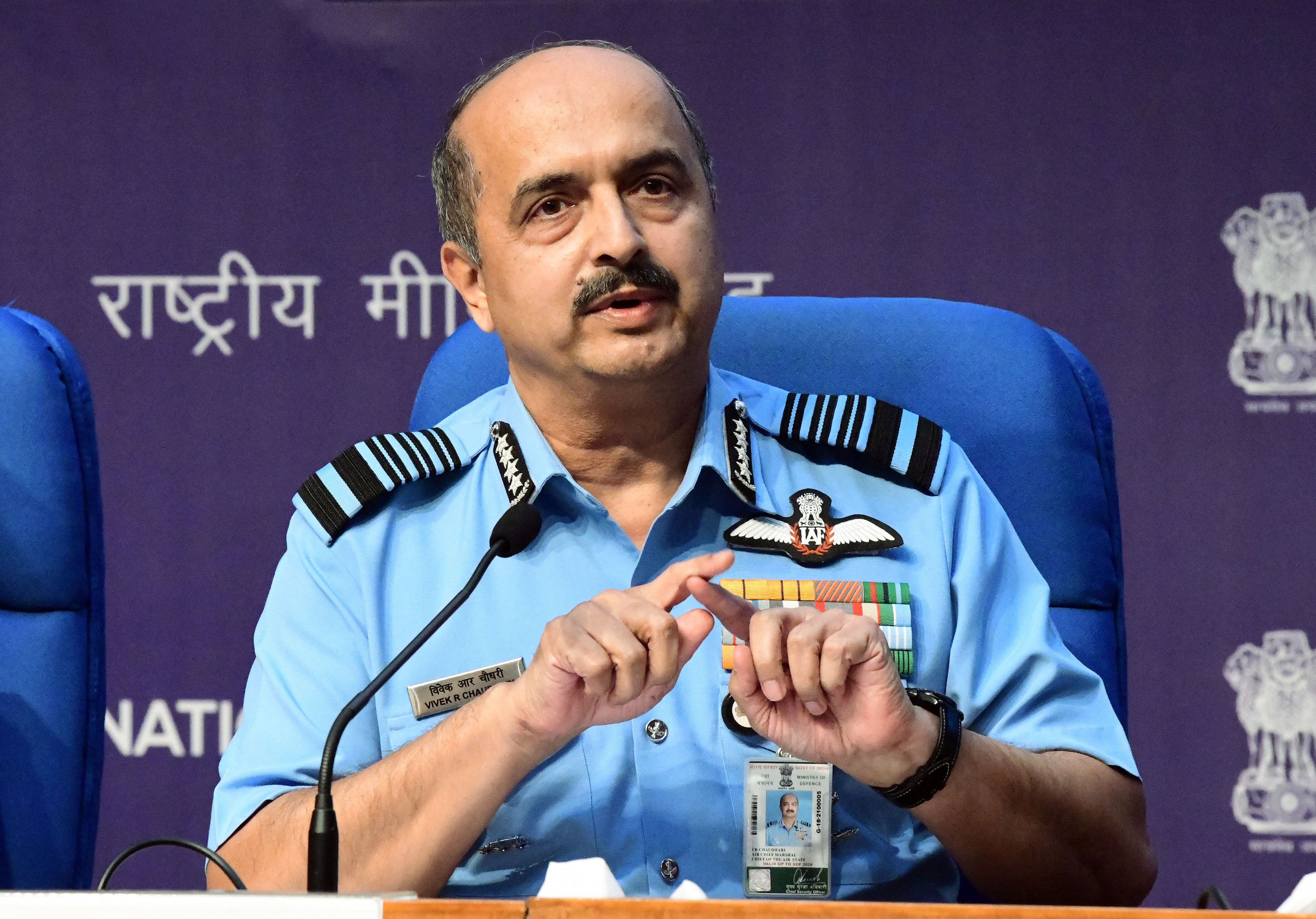 IAF chief VR Chaudhari said if armed forces' aspirants understand the ‘Agnipath’ scheme in all its entirety, they can see the “advantages and benefits” of the model. (ANI Photo/Amlan Paliwal) IAF chief VR Chaudhari said if armed forces' aspirants understand the ‘Agnipath’ scheme in all its entirety, they can see the “advantages and benefits” of the model. (ANI Photo/Amlan Paliwal)