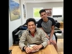 Sachin Tendulkar posted a photo with his son Arjun on Father's Day. (sachintendulkar/Instagram) Sachin Tendulkar posted a photo with his son Arjun on Father's Day. (sachintendulkar/Instagram)