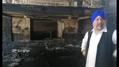 Several blasts tore through Gurdwara Karte Parwan in Kabul’s Bagh-e Bala neighbourhood on Saturday while Afghan security personnel thwarted a bigger tragedy by stopping an explosive-laden vehicle from reaching the place of worship of the minority community. (Twitter) Several blasts tore through Gurdwara Karte Parwan in Kabul’s Bagh-e Bala neighbourhood on Saturday while Afghan security personnel thwarted a bigger tragedy by stopping an explosive-laden vehicle from reaching the place of worship of the minority community. (Twitter)