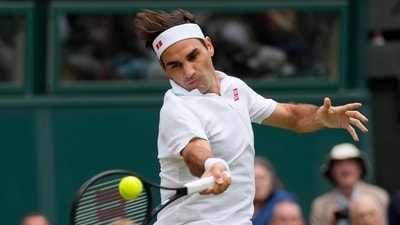 Roger Federer in action. (AP)