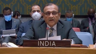 India's Permanent Representative to UN Ambassador TS Tirumurti. (PTI) India's Permanent Representative to UN Ambassador TS Tirumurti. (PTI)
