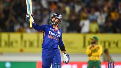 Indian batsman Dinesh Karthik (PTI) Indian batsman Dinesh Karthik (PTI)