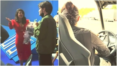 Priyanka Chopra on sets of Citadel. Priyanka Chopra on sets of Citadel. 