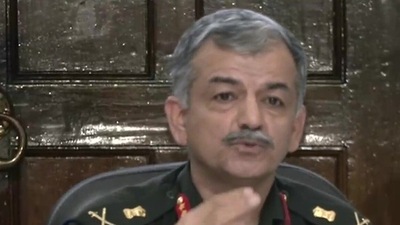 Lt General Anil Puri briefing the media on Sunday. (ANI) Lt General Anil Puri briefing the media on Sunday. (ANI)