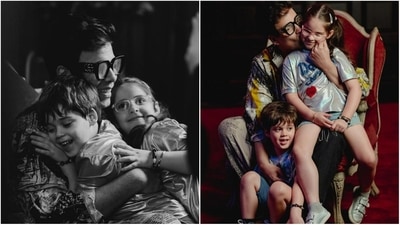 Karan Johar has shared new pictures with kids Yash and Roohi. Karan Johar has shared new pictures with kids Yash and Roohi. 